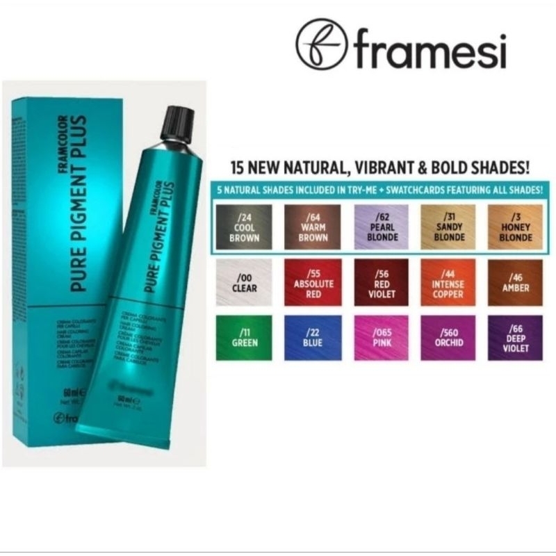 Framesi Framcolor Pure Pigment Plus / Hair Color Pewarna Rambut coloring vegan cat rambut vegan