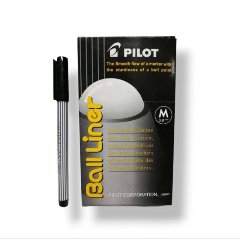 

Pulpen ballpoint Pilot Ball Liner 0.8mm (1 pcs)