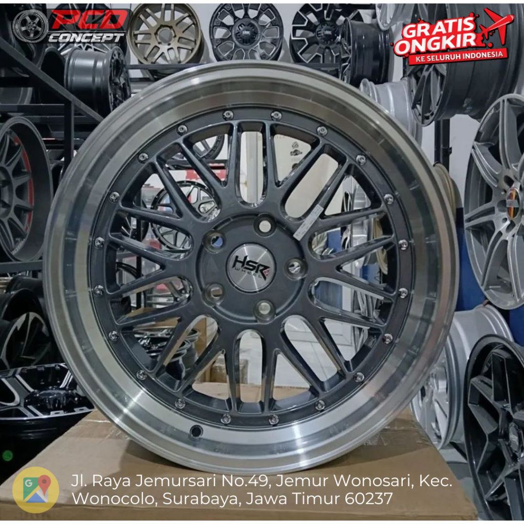 Velg mobil BBS LM ring 18 lubang 5x114,3 Utk Civic fd Civic Turbo Civic type-r Accord Camry Innova X