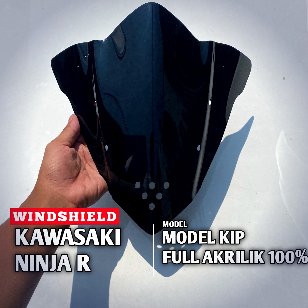 Visor Windshield Ninja R Model KIP Windshield Ninja R Ninja SS Visor Kawasaki Ninja R