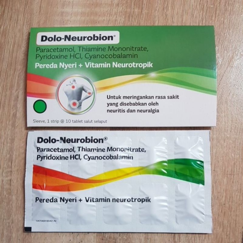 DOLO NEUROBION STRIP 10 KAPLET - VITAMIN NEUROTROPIK + ANTINYERI