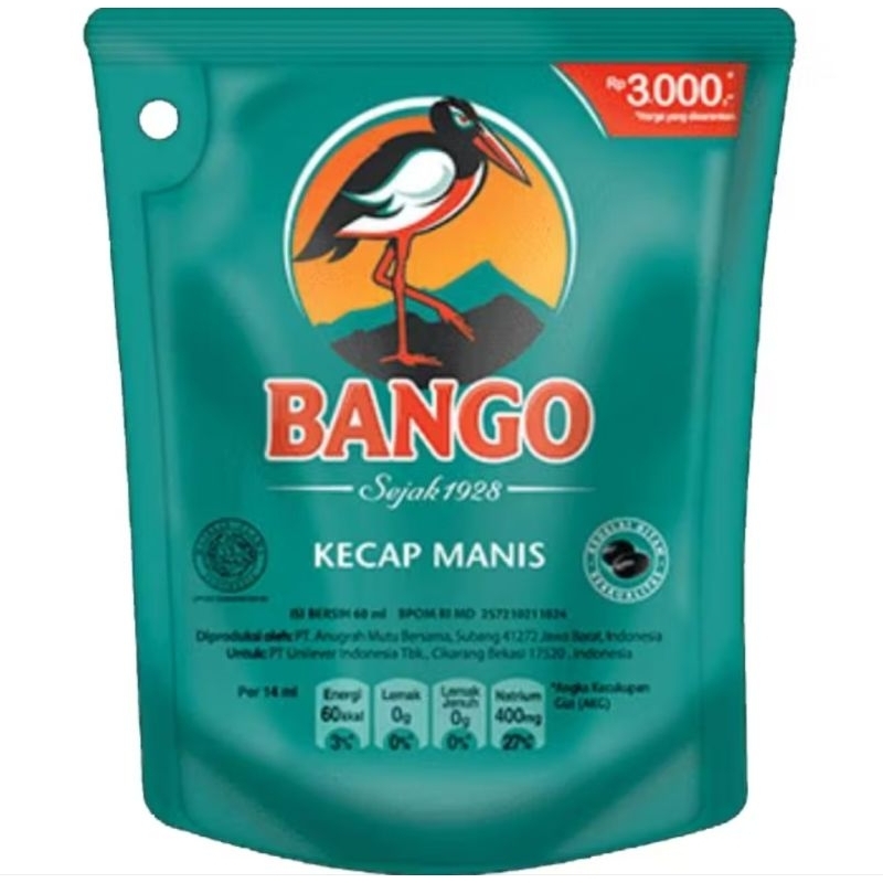 

Kecap Manis Bango 3000an 1 Pcs 77gr