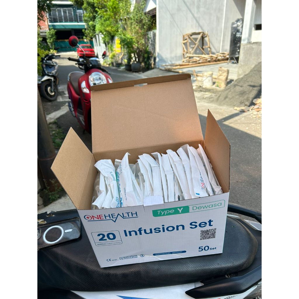 Infus Set Y Type Selang Infusion Adult Child Anak Dewasa Lengkap 1 Box Isi 50 Pcs