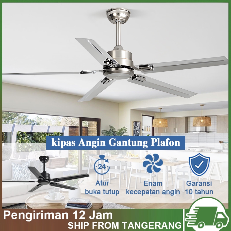 COD kipas lampu gantung plafon remote 42/52 INCI lampu kipas angin gantung kipas angin plafon