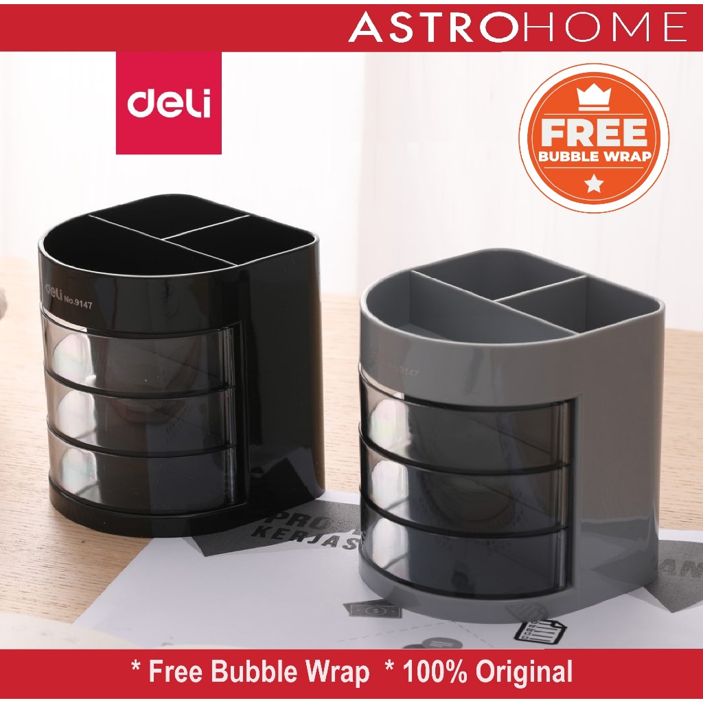 

Tempat Alat Tulis Kantor Pen Holder Desk Set Organizer 6 Comp Deli E9147