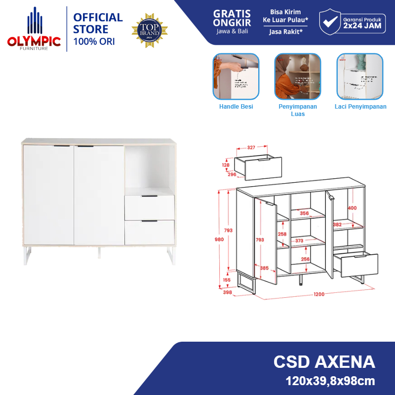 Olympic Lemari Laci Penyimpanan Serbaguna Credenza / CSD AXENA