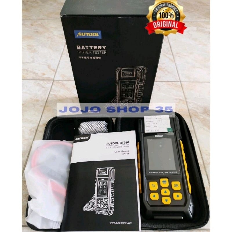 AUTOOL BT760 BT 760 bt760 Bt760 autool 12V 24V CAR BATTERY TESTER ANALYZER BATERAI AKI PRINTER