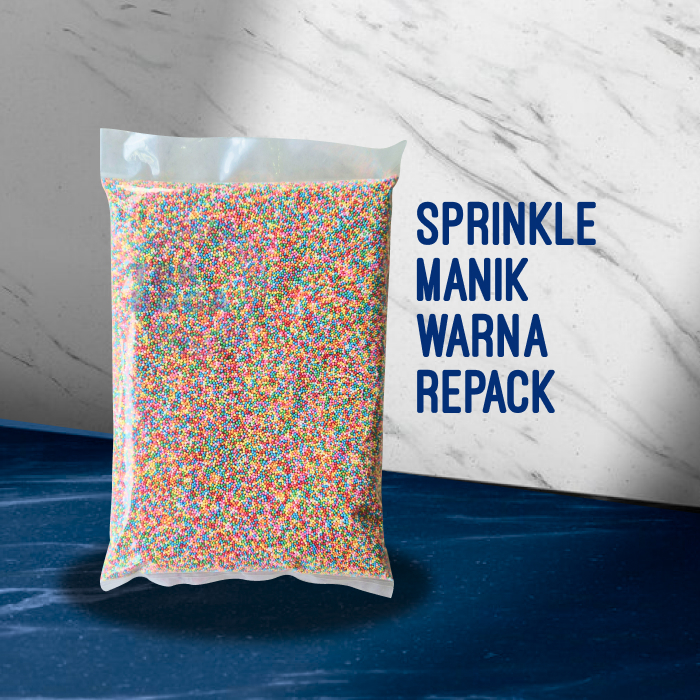 

Sprinkle Manik Warna ( 30, 150 gr ) Repack Spikel Sugar Decoration Timit Gula