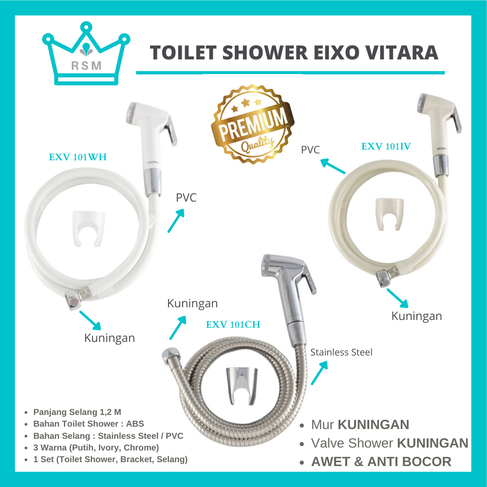 Toilet Shower EIXO Jet Shower Bidet Kloset