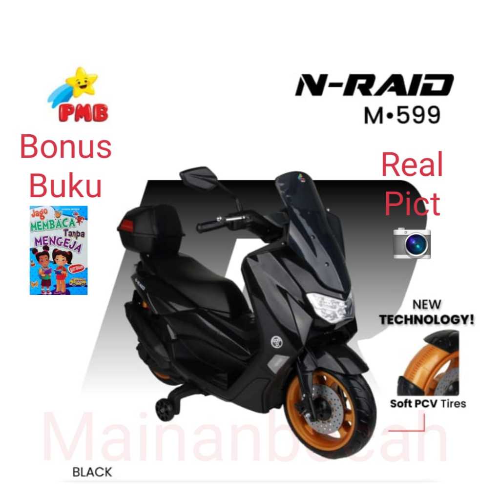TERMURAH motoran aki anak nmax n-raid m599 PMB new motor aki anak NEW