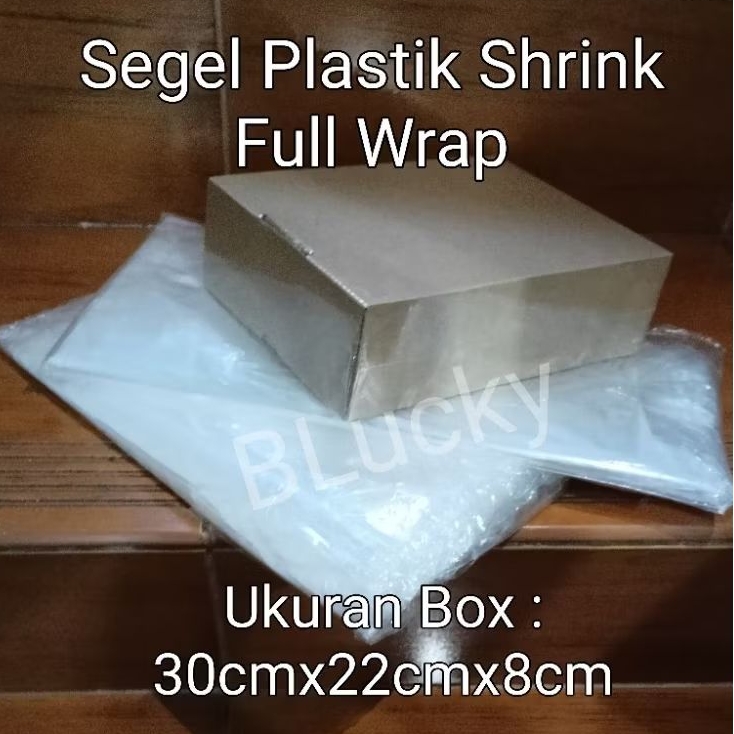 

50pcs Segel Plastik Shrink Full Wrap Ukuran Lebar 33cmx46cm Untuk Box 30x22x8