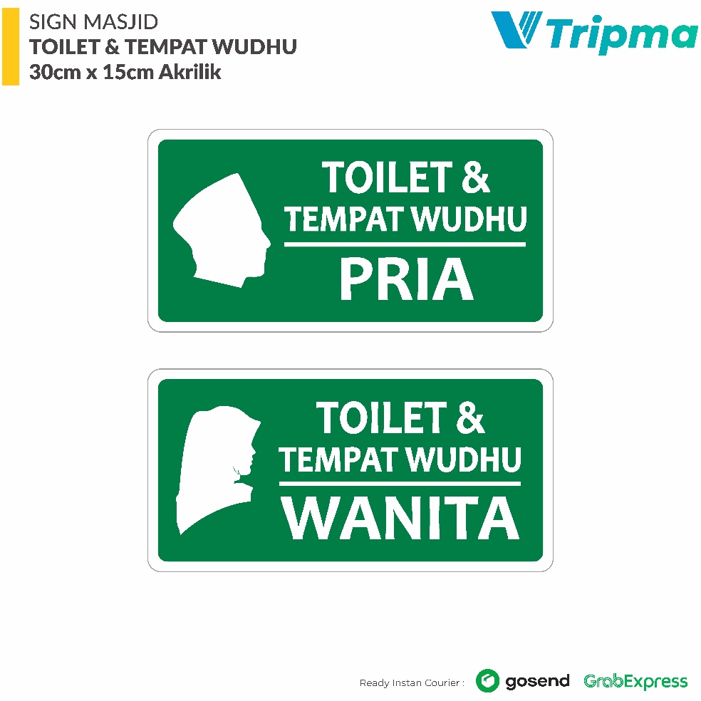 

KODE F22Q Sign Toilet Tempat Wudhu 3cm x 15cm Akrilik