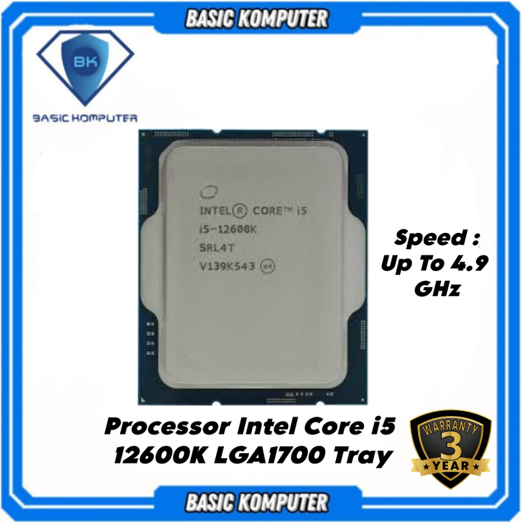 PROCESSOR INTEL CORE i5 12600K TRAY SOCKET 1700
