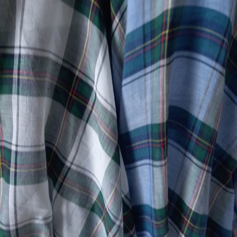 1/2 meter Kain Voal (2 Warna) | Katun Voal | Bahan Voal | Kain Meteran | Katun Voal Motif Kotak | Ba