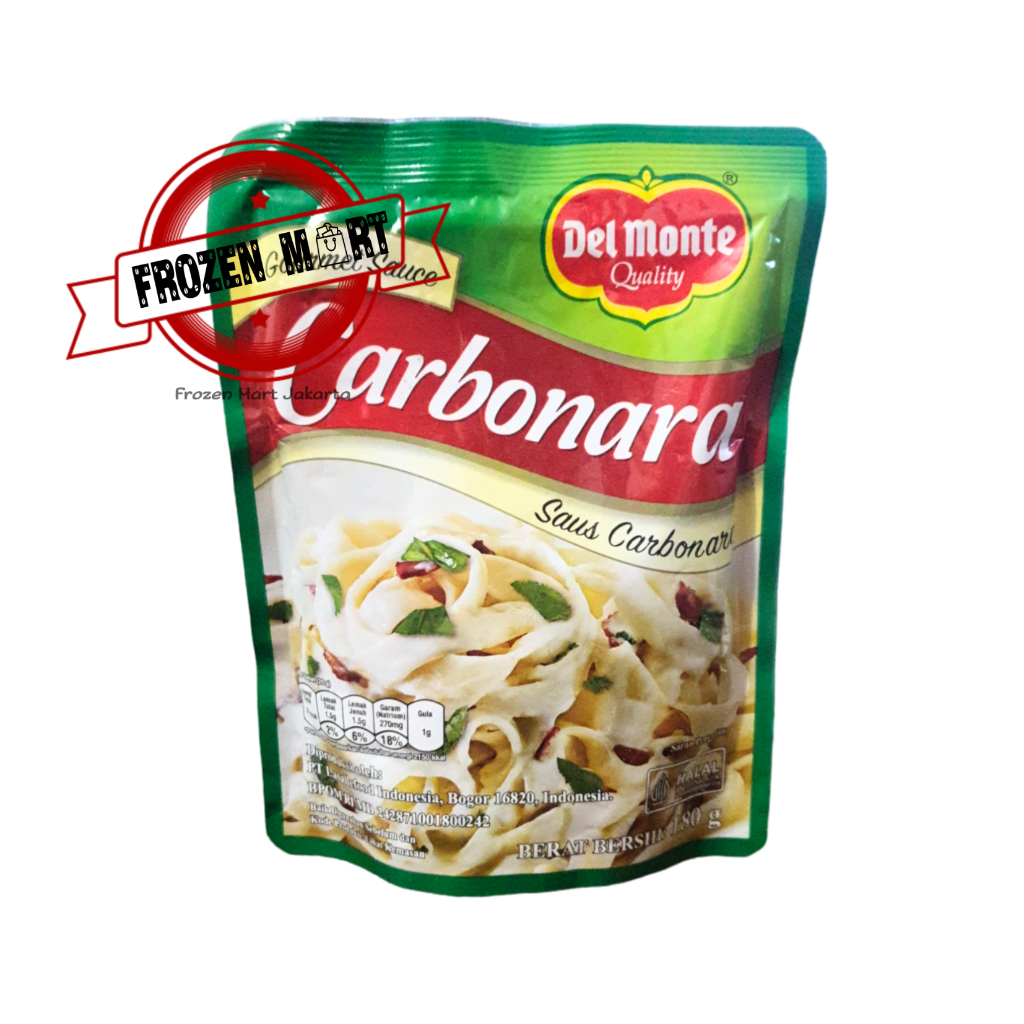 

DEL MONTE Carbonara Sauce / Saus Carbonara Instant 180 Gr