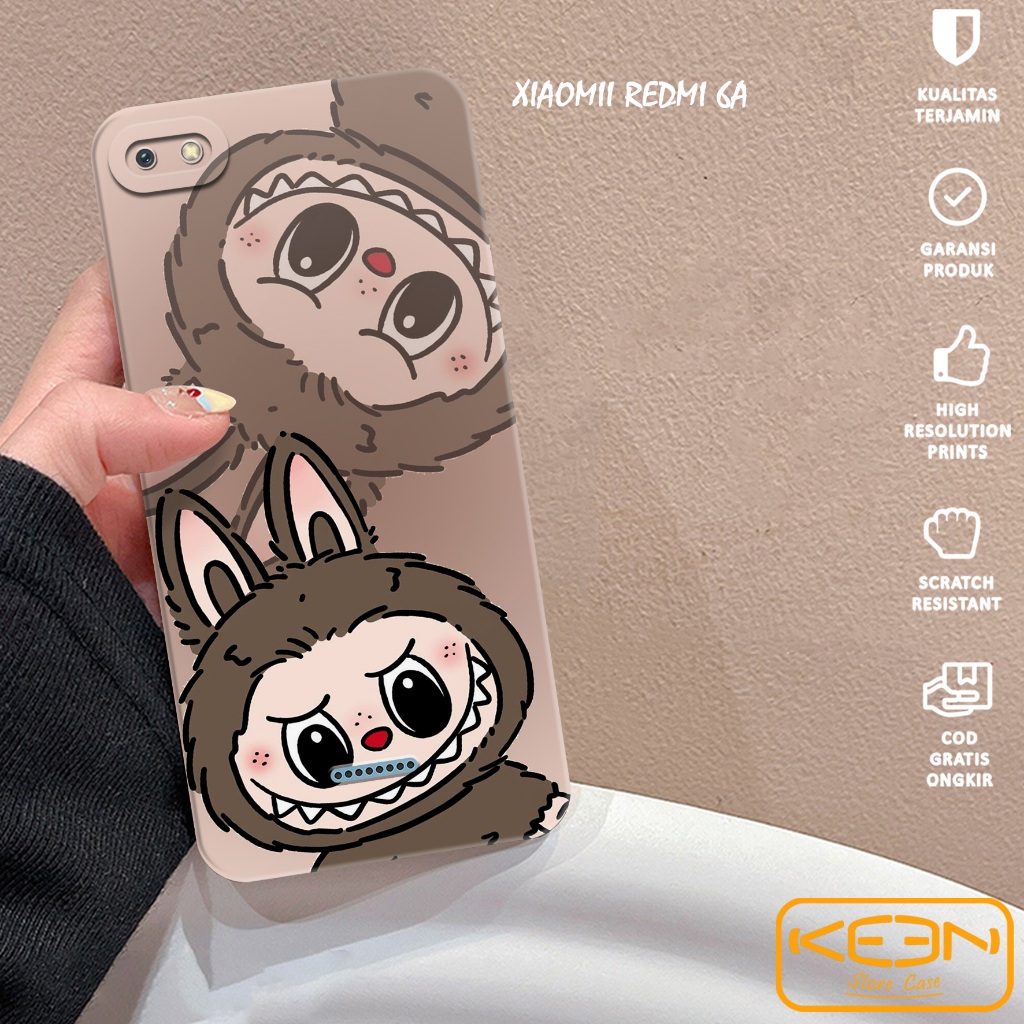 Case Xiaomi Redmi 6A - Casing Hp Xiaomi Redmi 6A Motif Labubu - Softcase Xiaomi Redmi 6A - Softcase 