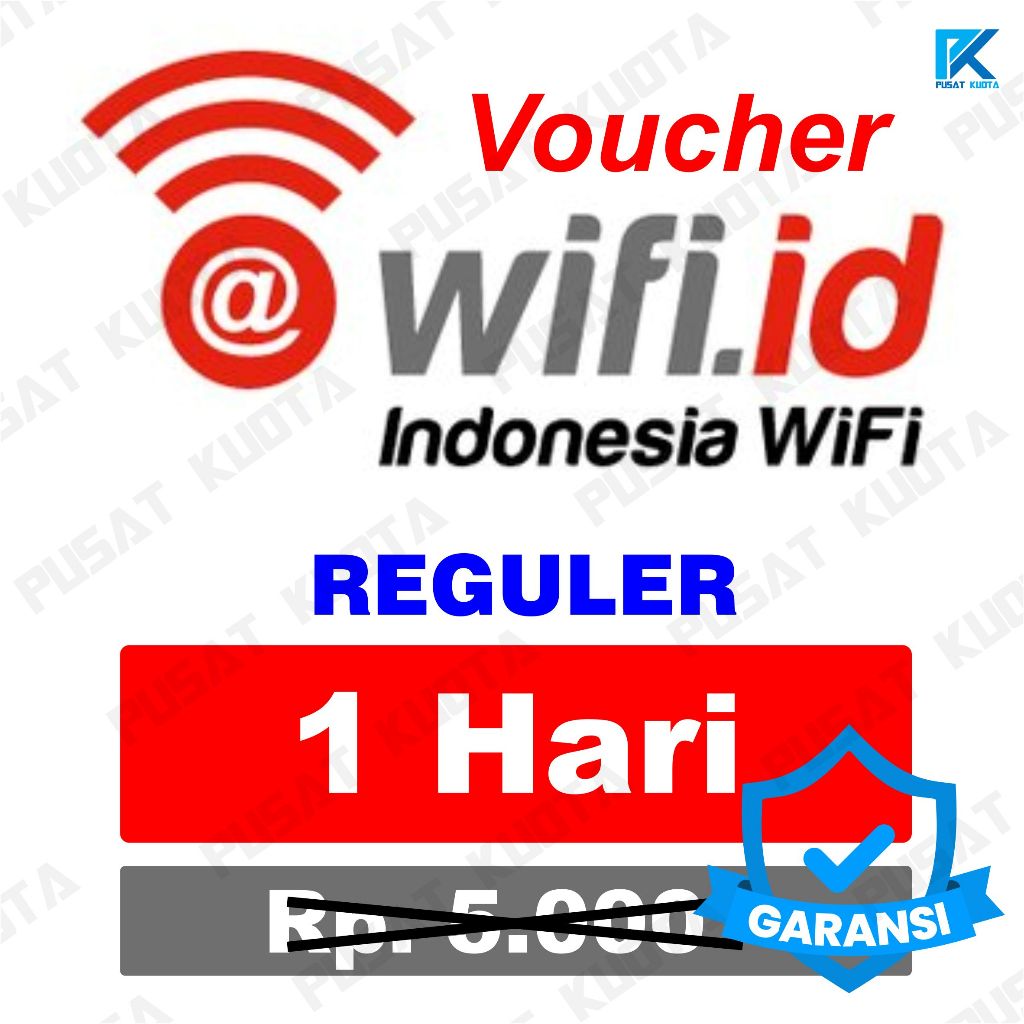 Voucher Wifi ID Reguler 1 Hari Garansi / Username & Password Wifi ID 1 Hari Bergaransi