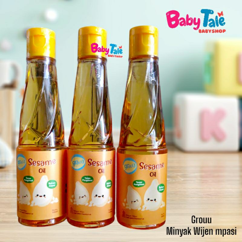 

Grouu Minyak Wijen Sesame Oil MPASI 145ml Cooking Oil | Grouu Olive Oil | Grouu Extra Virgin Olive Oil
