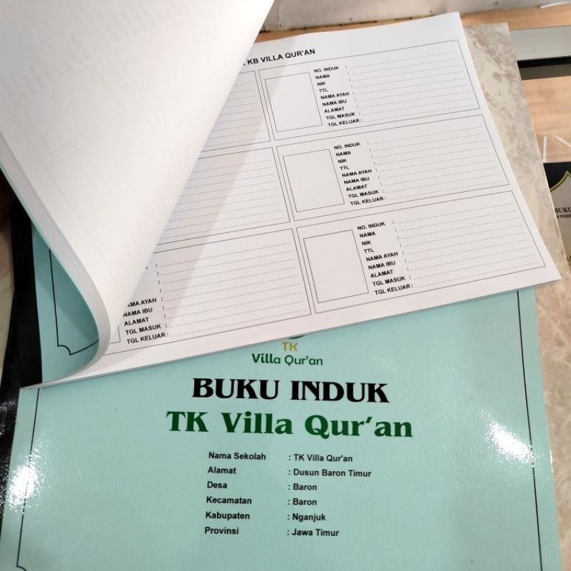 

Cetak BUku Induk /Buku Leger santri madrasah / sekolah / tpq / tpa dll