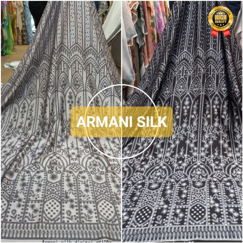 BAHAN KAIN ARMANI SILK PRINTING MOTIF/ARMANI SUTRA SILK PREMIUM