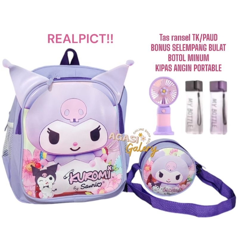 REALPICT tas ransel anak perempuan TK/PAUD - TAS GANDONG ANAK PEREMPUAN TK/PAUD LUCU - TAS SEKOLAH A