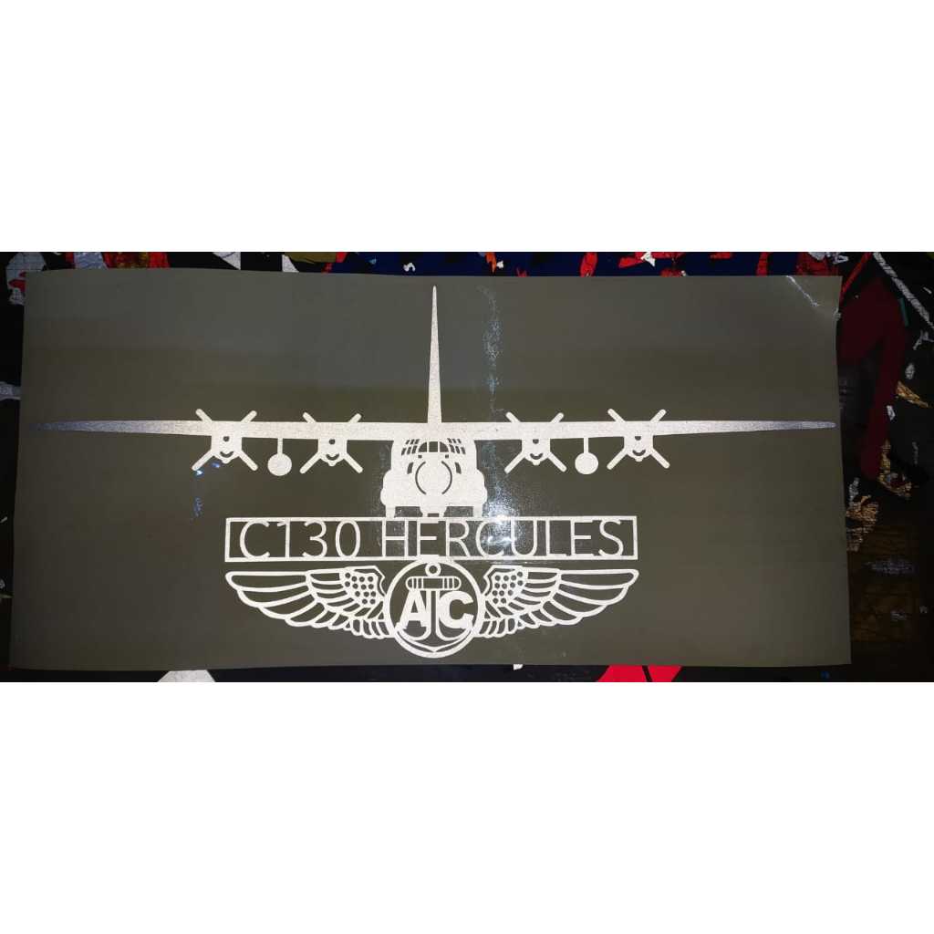 Sticker Lockheed Martin c-130 Hercules Sticker Pesawat Angakat Tni Au stiker nyala