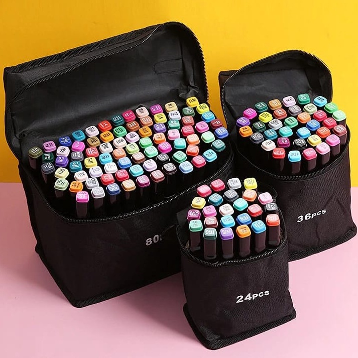

KODE Q96V MS Stabilo Spidol Warna Sketsa Umum Dua Sisi Kepala Tulis Luas dan Halus Double Headed General Touch Marker Pen Animation Set Markers Dual Side Fine Art Brush Twin Market Set 24pcs 48pcs 8pcs All In One Multi Color Pena Pensil