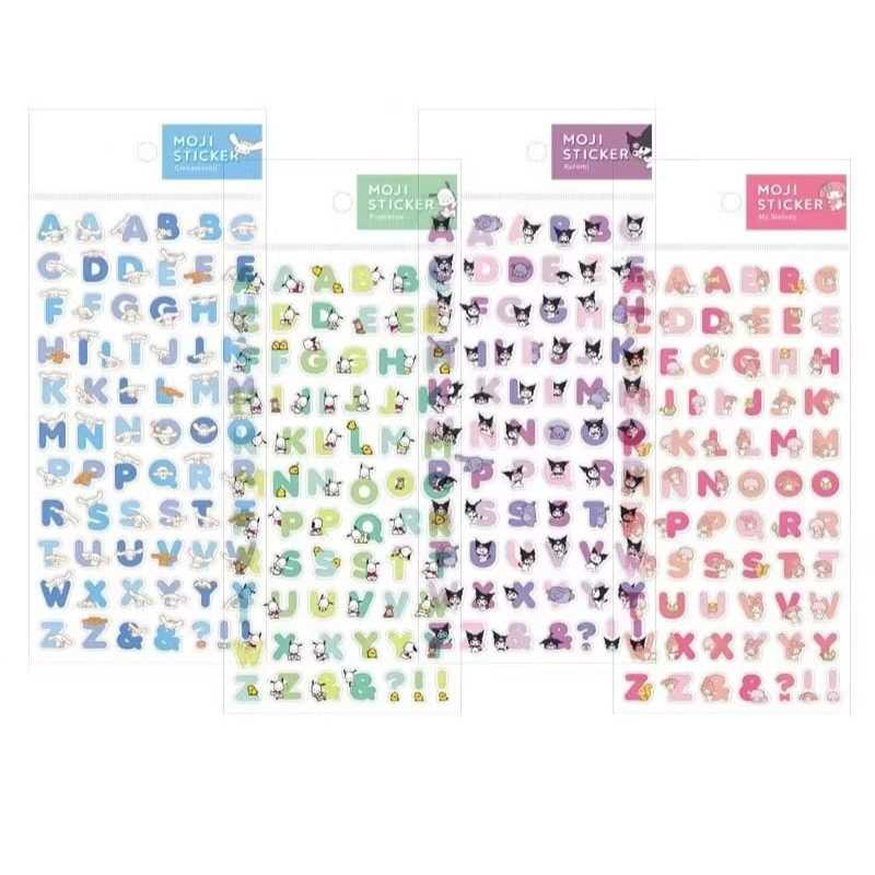 

STIKER ALPHABET MOTIF MELODY CINNAMOROLL KUROMI POCHACCO WATERPROOF