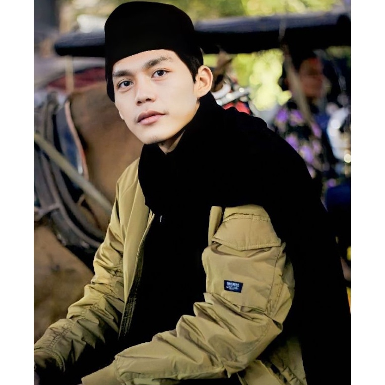 KODE D22G Sorban Gus Iqdam Sorban Rida Polos Panjang Sorban Sholat Polos Rawis Warna Hitam Putih Lem