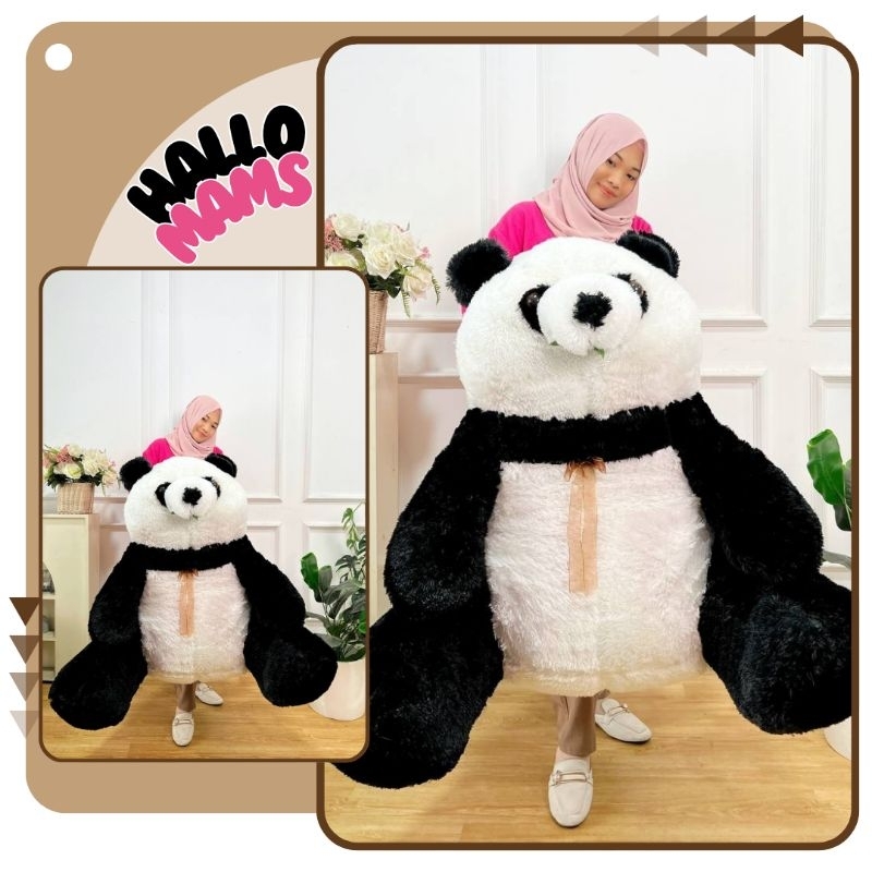 Boneka Panda Jumbo Besar Halus Murah 1 Meter