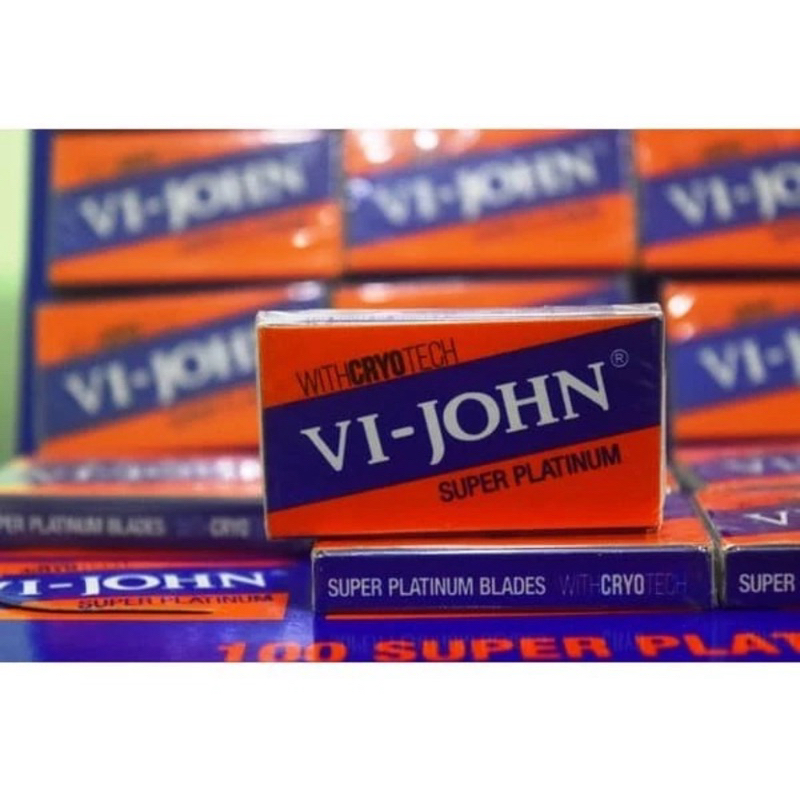 VI JOHN SILET SUPER PLATINUM BLADES // SILET CUKUR// HARGA PER 3kotak