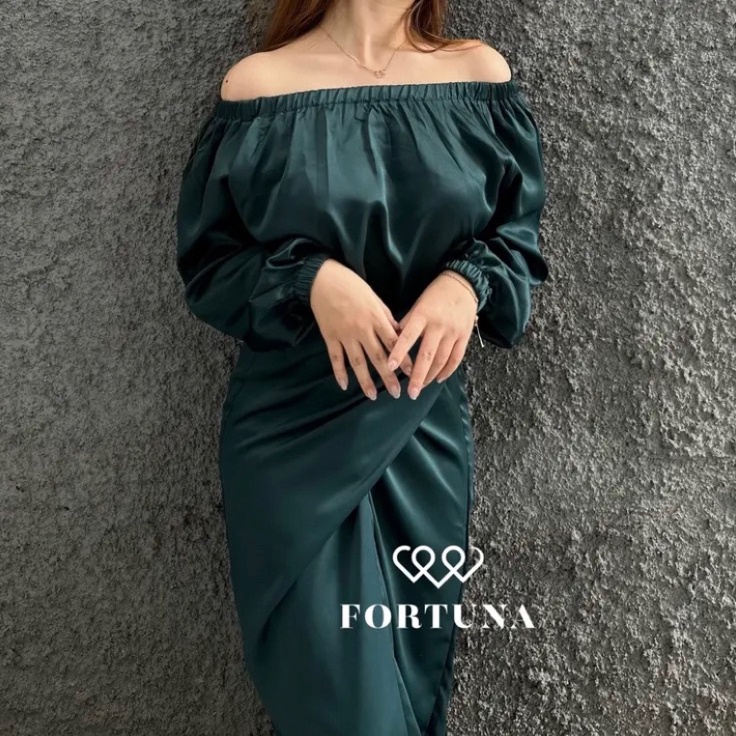 HEMAT FORTUNA Dyra 3 Ways Dress Bridesmaids  Dres Sabrina Dress Wedding Fortuna Lilit Gamis by FORTU
