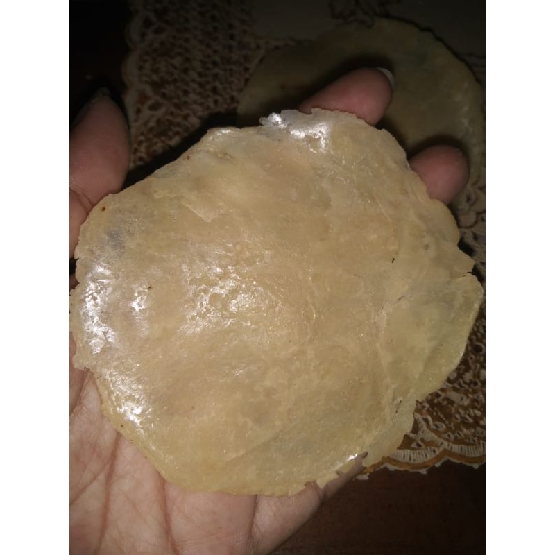 

emping melinjo jumbo ORIGINAL/besar mentah 500 gram kerupuk emping melinjo