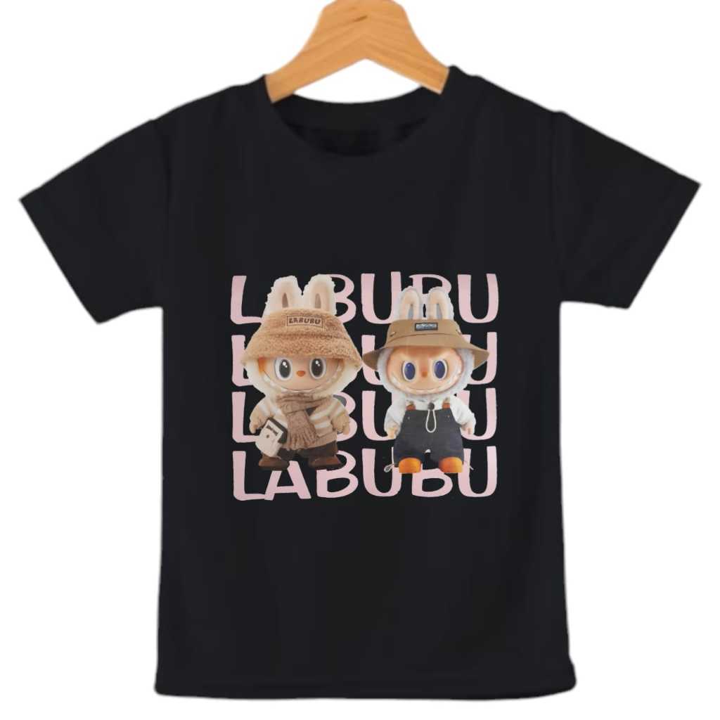 Kaos LABUBU COUPLE anak laki laki dan perempuan / oblong anak cowok cewek ukuran umur 1-10 tahun