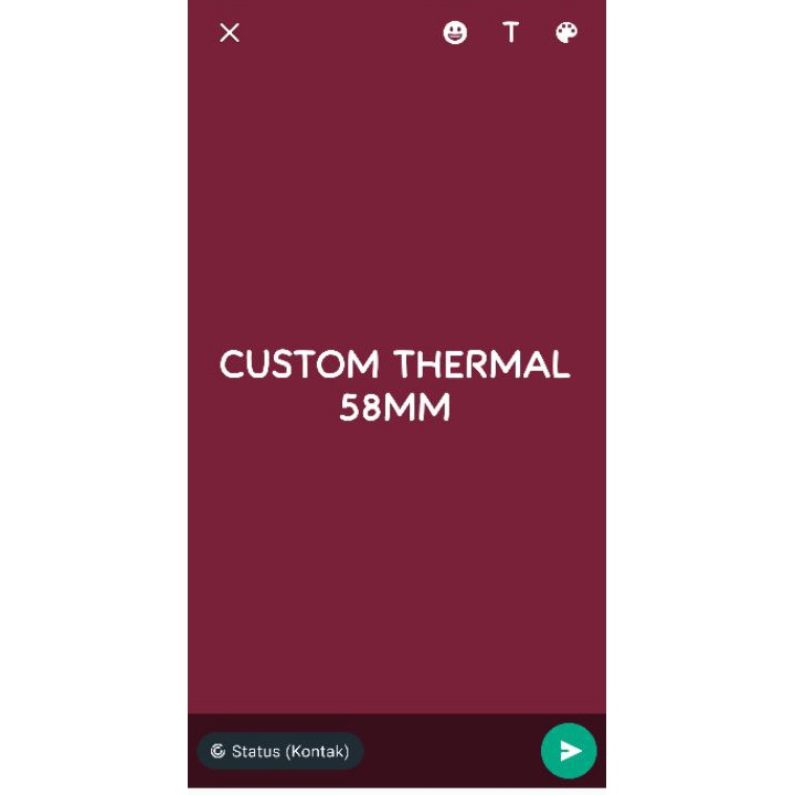 

LIMITED CUSTOM KERTAS STRUK THERMAL
