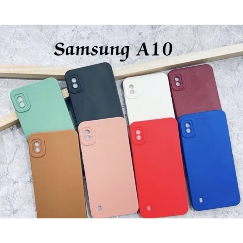 Softcase pro camera Samsung A10 macaron