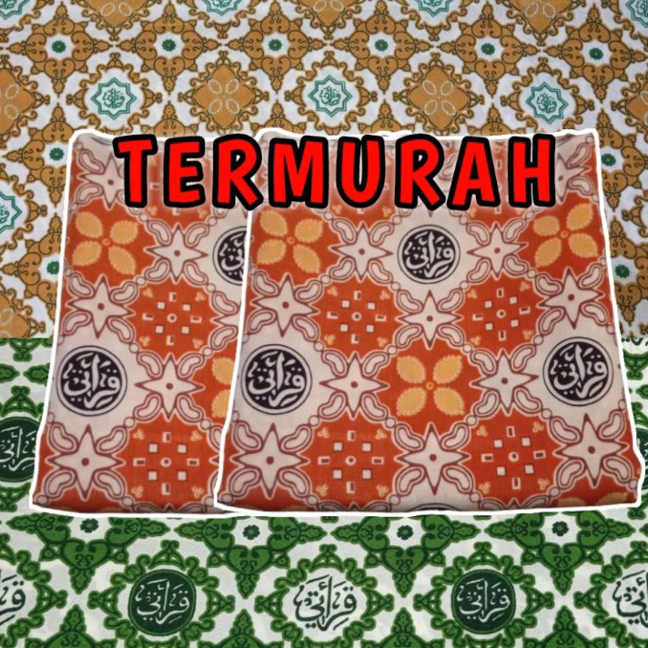 WOW Bahan Kain Batik Qiroati Oren Hijau Terbaru seragam batik sekolah TPQ Batik TPQ Qiroati bahan Ba
