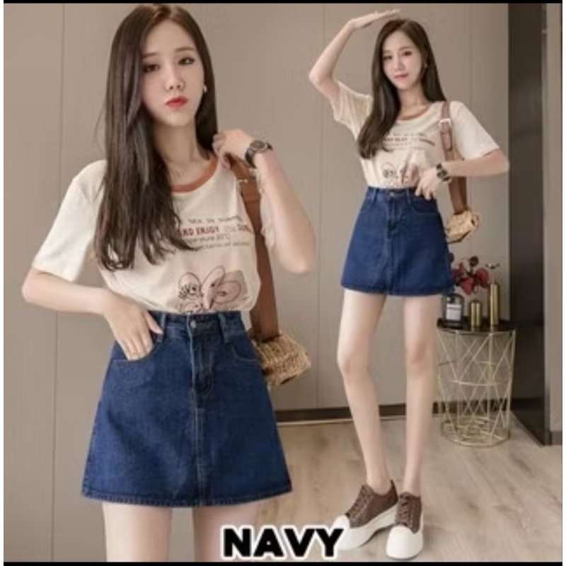 rok jeans mini wanita // rok jeans miniso // rok jeans mini //rok jeans mini korea // rok jeans mini