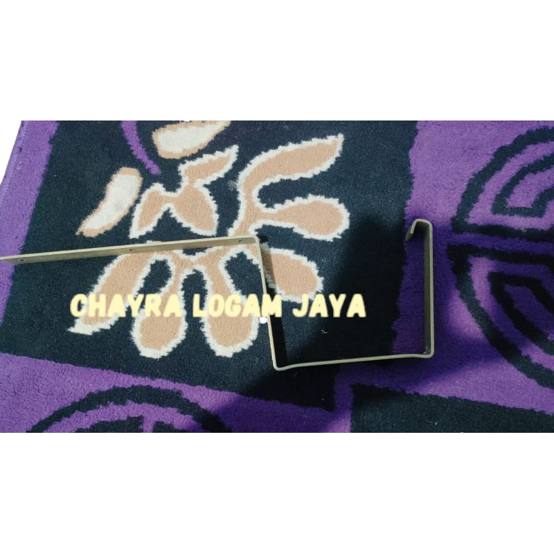 klem talang air kotak/hak talang/begel talang kotak tebal