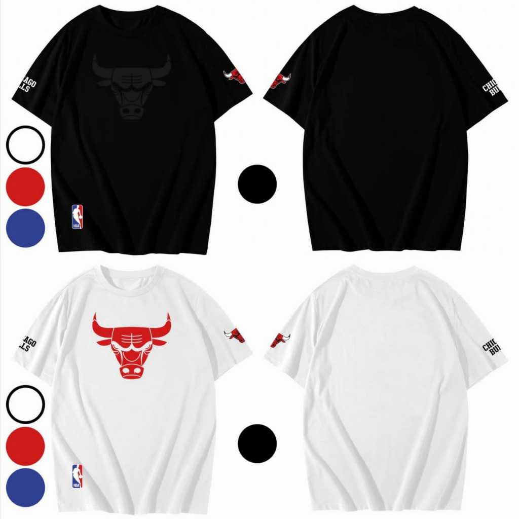 KAOS NBA CHIGAGO I KAOS BANTENG PDI I SIZE JUMBO M L XL XXL XXXL I KAOS BRANDED