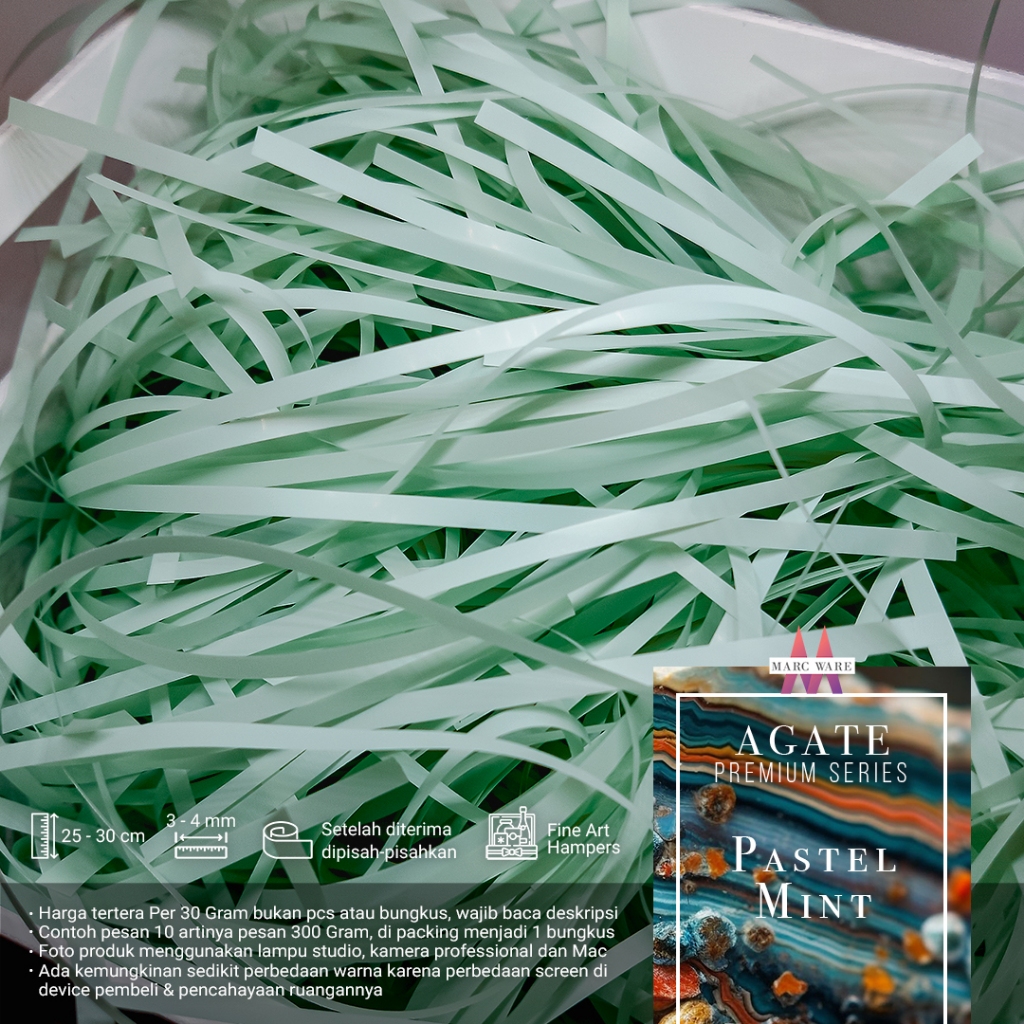 

KERTAS CACAH KERTAS SERUT PREMIUM PASTEL MINT 30 GRAM