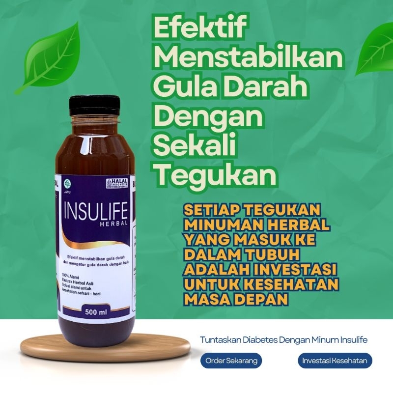 

Insulife 500ml Efektif Atasi Gula Darah Tinggi