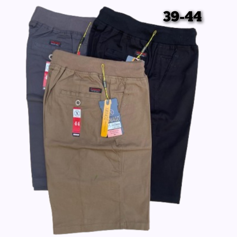 Celana Pendek Jumbo Pinggang Kolor Rib Ukuran 39 44 Original XANIAGO