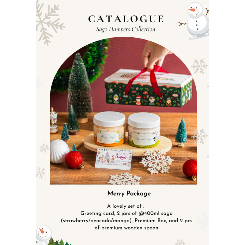 

[EARLY BIRD HAMPERS] MERRY Package - Sago Hampers Christmas Collection - Sago Dessert
