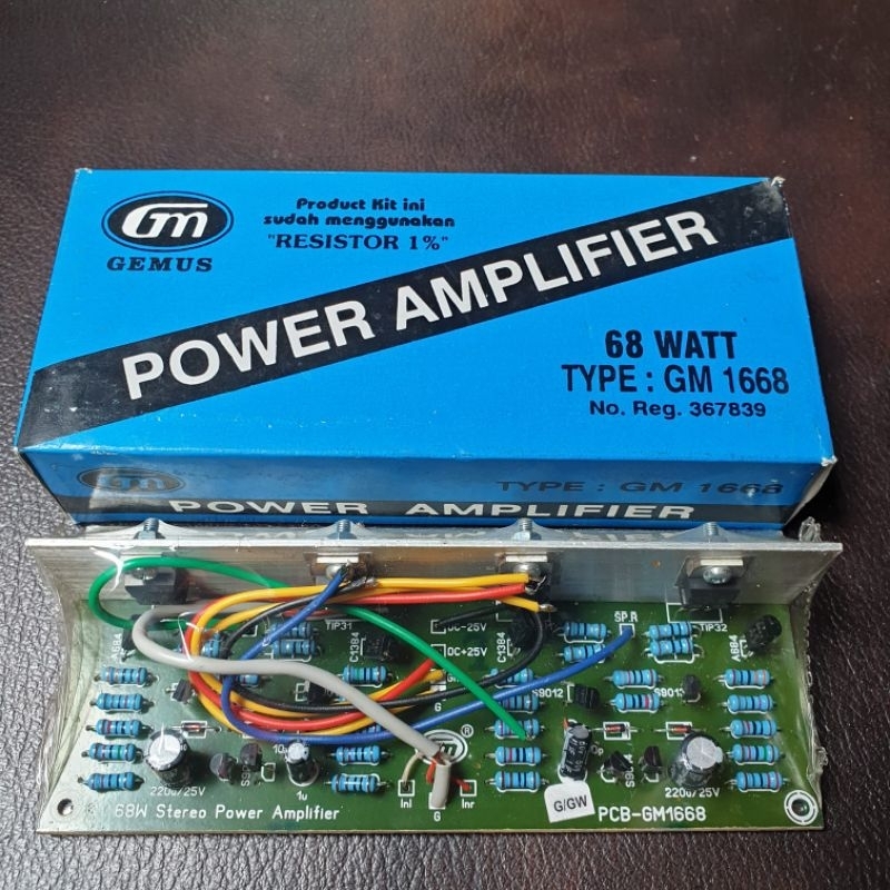 Power Amplifier Xbr 68watt Setereo Gm pengganti power speker aktif
