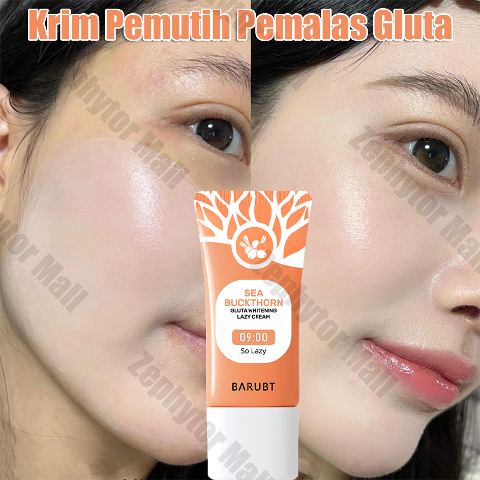 Gluta Whitening Lazy Cream Gmeelan Day Cream Pemutih Wajah Moisturizer Pemutih Wajah Skincare Kit