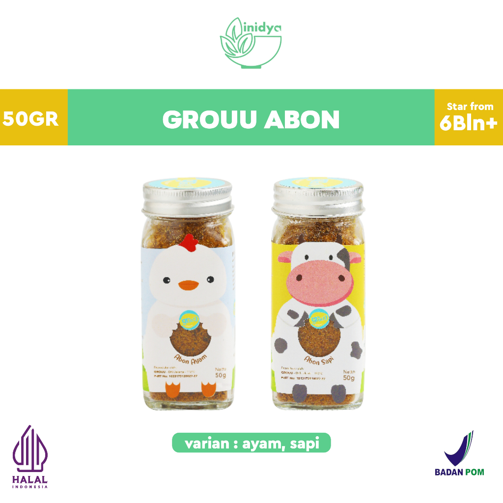 

GROU abon 50gr - Abon Bayi | Abon Cipung | Abon Crunchy | Abon rasa Sapi dan Ayam | abon mpasi booster | Abon Anak No MSG | Abon sapi grandville |Abon Halus