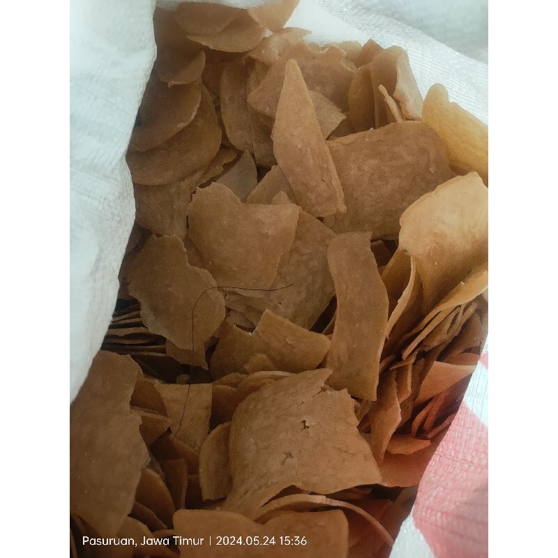 

patahan krupuk udang/krupuk rawon