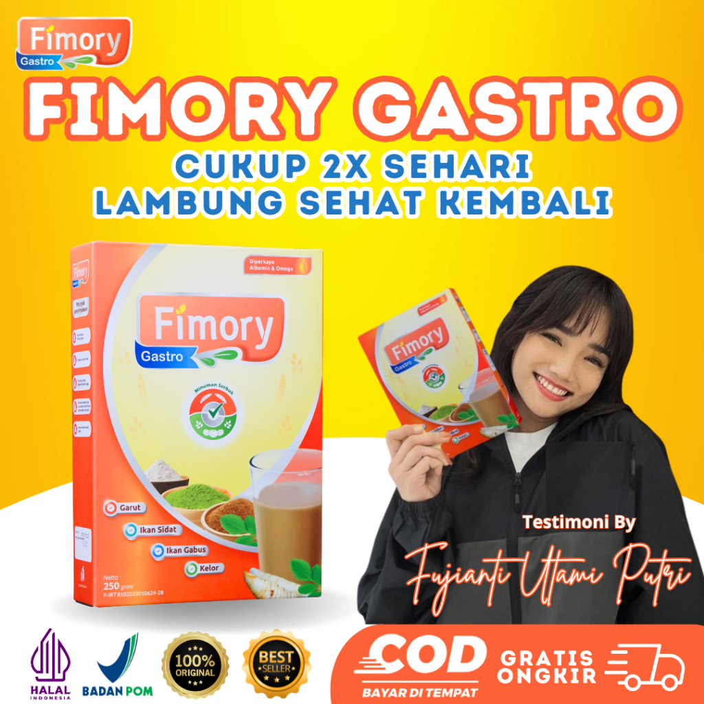 

Original Fimory Gastro 250 gr - Minuman Sehat Pereda Asam Lambung, Gerd Dan Mag Akut Sudah BPOM