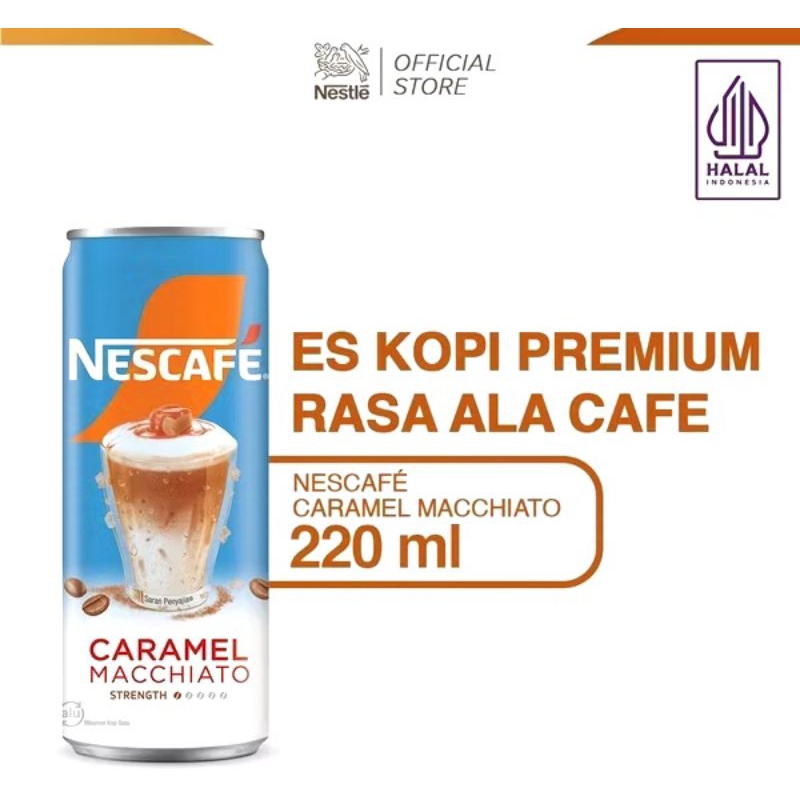 

Nescafe Caramel Macchiato minuman kaleng 220ml